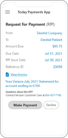 Text Mobile Request for Real-Time Payment